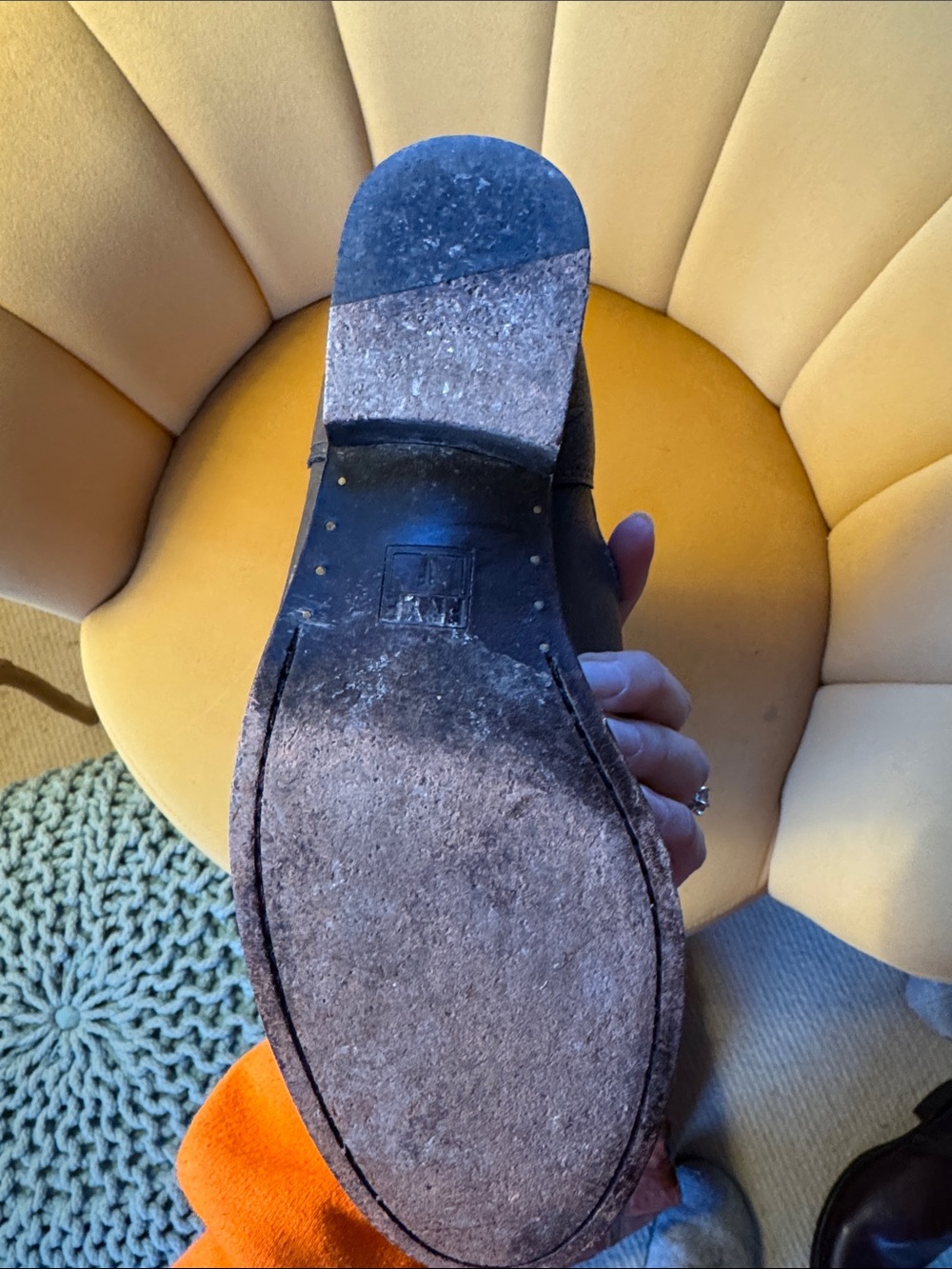 Frye Brown Tall Leather Riding Boots - Picture 3 of 4